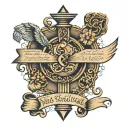 simple Bible scripture tattoo design idea