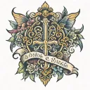 simple Bible scripture tattoo design idea