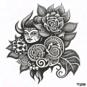 Peruvian tumi tattoo design idea