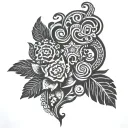 Peruvian tumi tattoo design idea