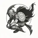 spartan warrior kneeling tattoo design idea