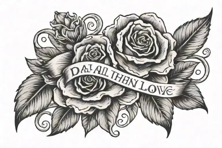 do all things with love, small, dainty, collar bone tattoo design idea