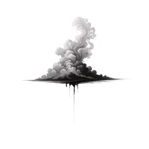 Filler Clouds and Smoke tattoo design idea