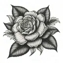 Camellia tattoo design idea