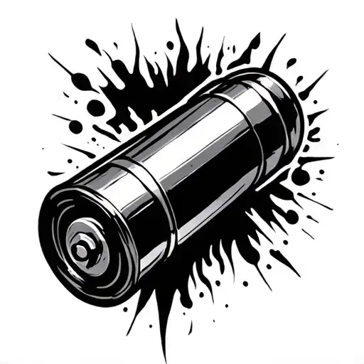 shotgun shell with buckshot on one tattoo design idea