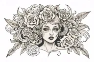 White Whore tattoo design idea