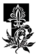 fleur de lys, olive branch, greek style, zodiac sign, libra, leo, scorpio taurus. tattoo design idea