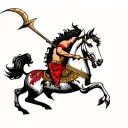 sagittarius centaur bending tattoo design idea