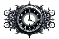 digital clock font tattoo design idea