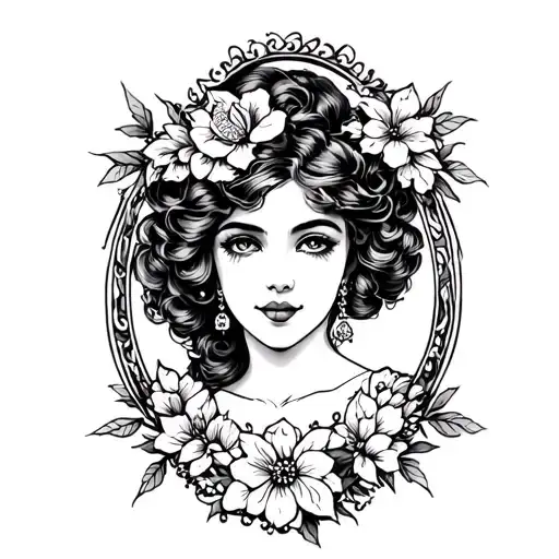 sugar plum tattoo design idea