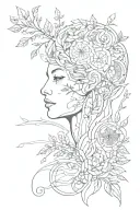 self growth mindset without nature aspects tattoo design idea