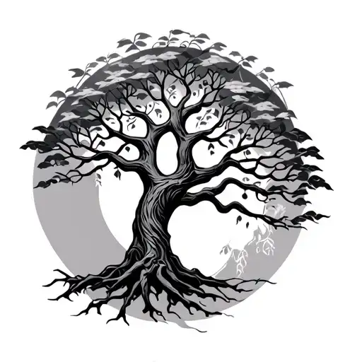 Celta tree of life and tattoo design idea