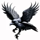 Odin Ravens tattoo design idea