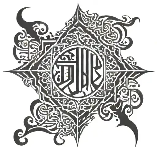 islamic calligraphy tattoo design idea