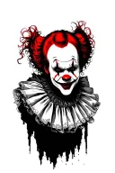 pennywise clown tattoo design idea