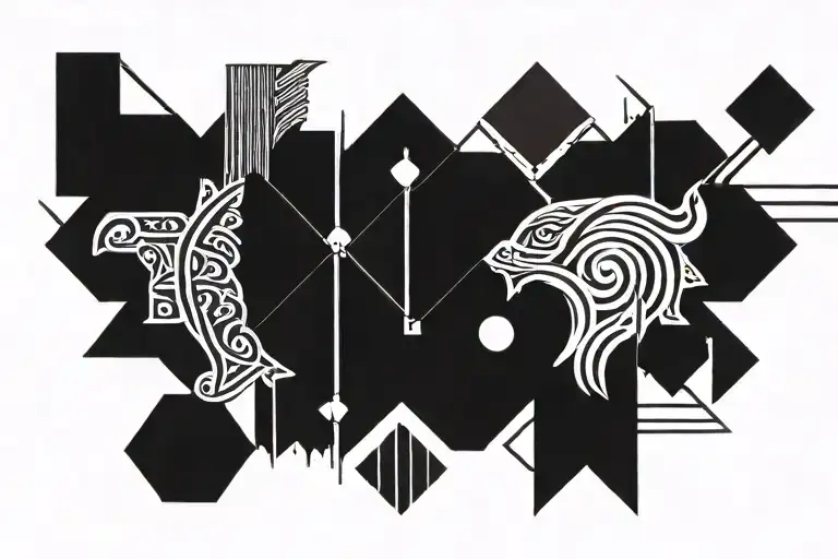 "raise the bar" tattoo design idea