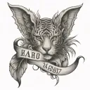 Child Birth Date tattoo design idea