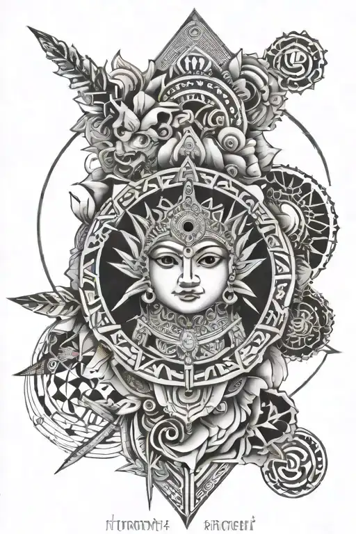 hindu mythology tattoo tattoo design idea