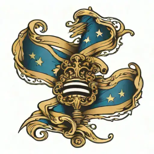 Blue Line Flag and below it says: It goes on and on. Bound to forever even when we're gone tattoo design idea