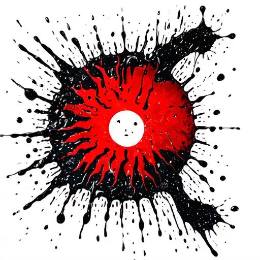 sun becomes rain and waves tattoo design idea