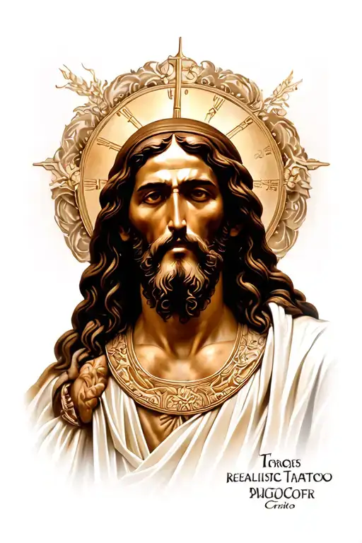 cristo tattoo design idea