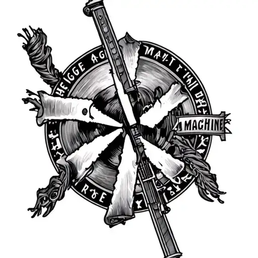 Rage Against The Machine tattoo design idea
