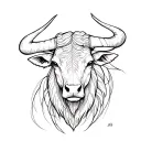 Taurus Forearm tattoo design idea