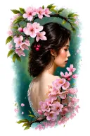 Cherry Blossom tattoo design idea