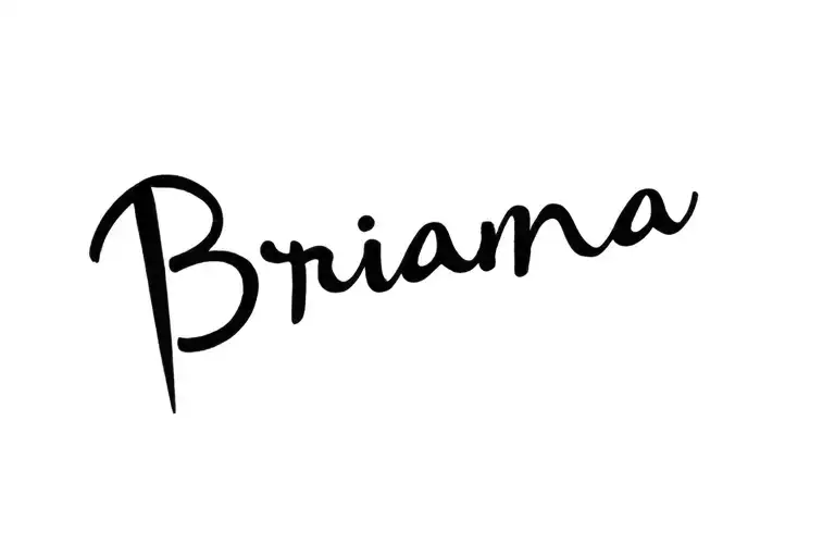 "Brianna" name tattoo tattoo design idea