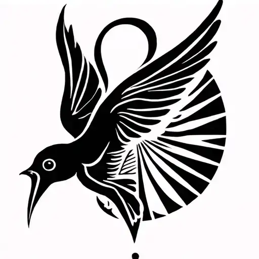 semicolon tattoo incorporated within a dove symbolizing suicide survivor tattoo design idea