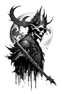 bloodborne moon presence, hunter, symbols tattoo design idea