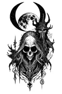 bloodborne moon presence, hunter, symbols tattoo design idea