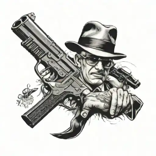italian mafia tattoo design idea
