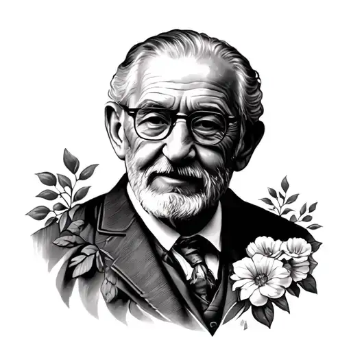 Grandfather Memorial tattoo design idea