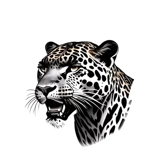 Jaguar print tattoo design idea