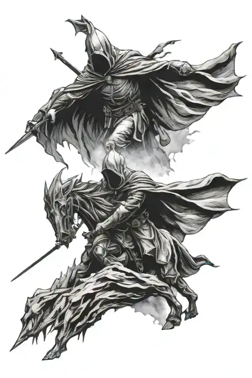 lord of the rings nazgul tattoo design idea