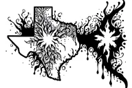 texas bleeding tattoo design idea