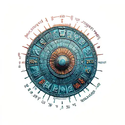 Mayan calendar tattoo design idea