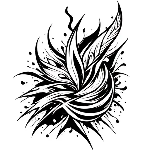 euro trash style tattoo design idea