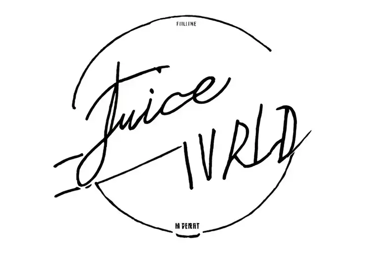 Juice WRLD tattoo design idea