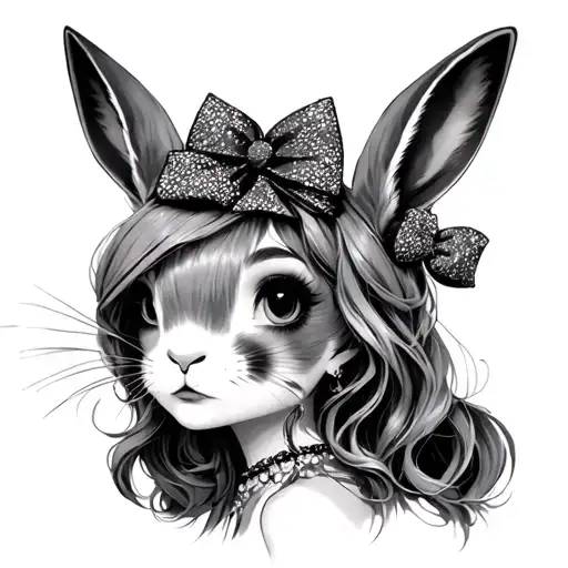 snowbunny slut BBC only tattoo design idea