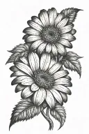 Gerbera Daisy tattoo design idea