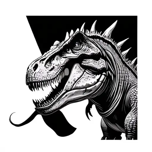 Dinosaur tattoo design idea