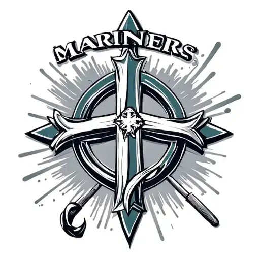 Mariners Cross tattoo design idea