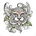 Twinkle Tushar name tattoo design idea