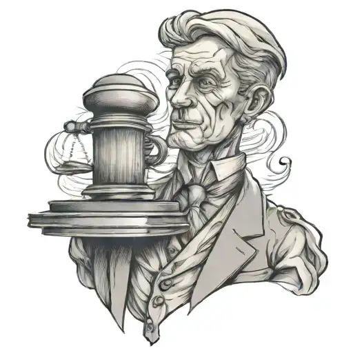lawyer tattoo design idea