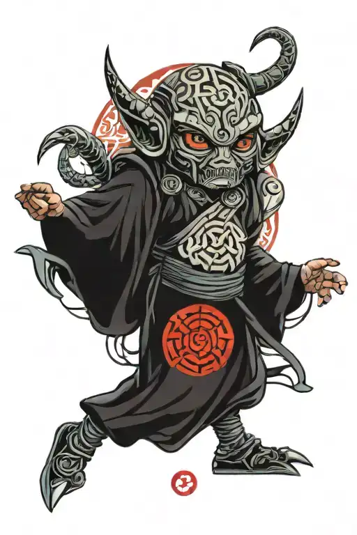 star wars, villain, celtic patterns tattoo design idea