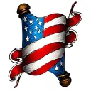 Barber Pole tattoo design idea