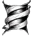 Barber Pole tattoo design idea