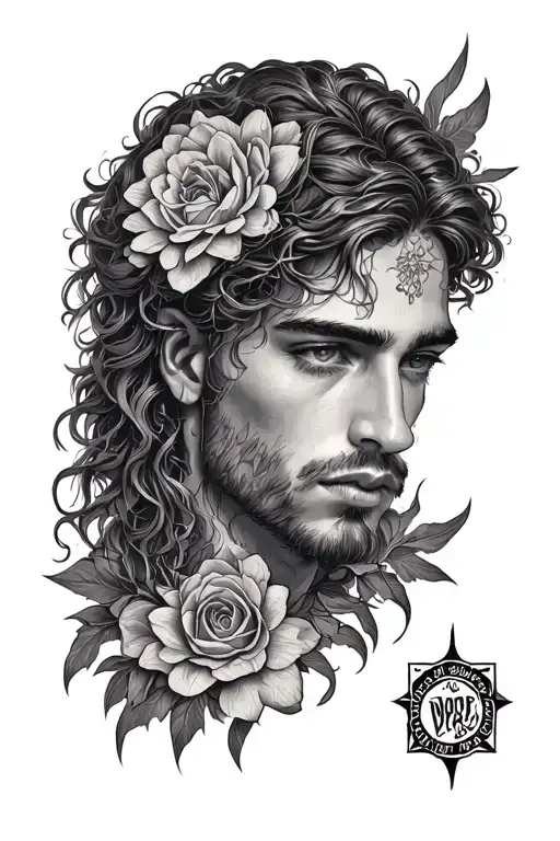 Virgo and Alpha male tattoo design idea